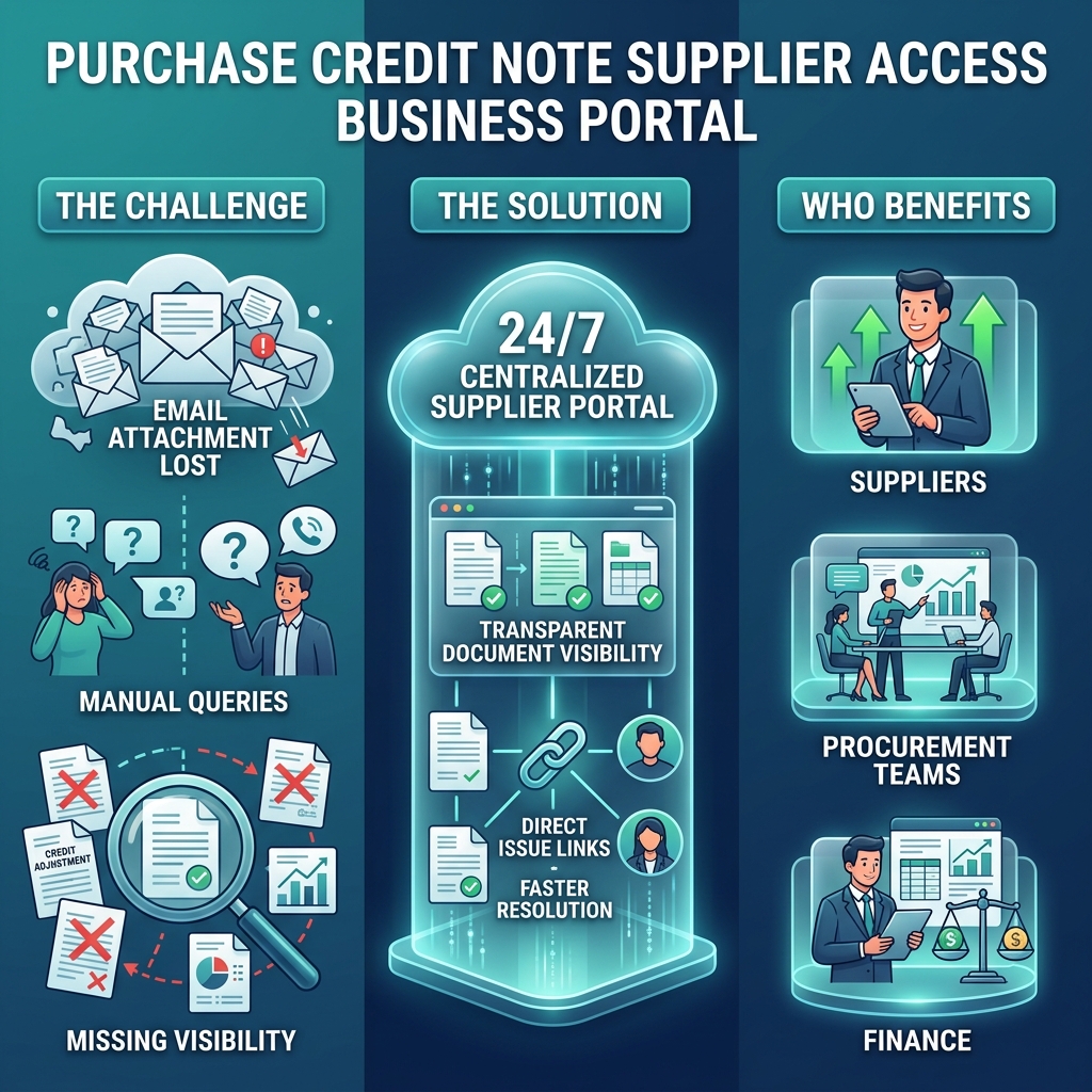 Purchase Credit Note Supplier Access Overview