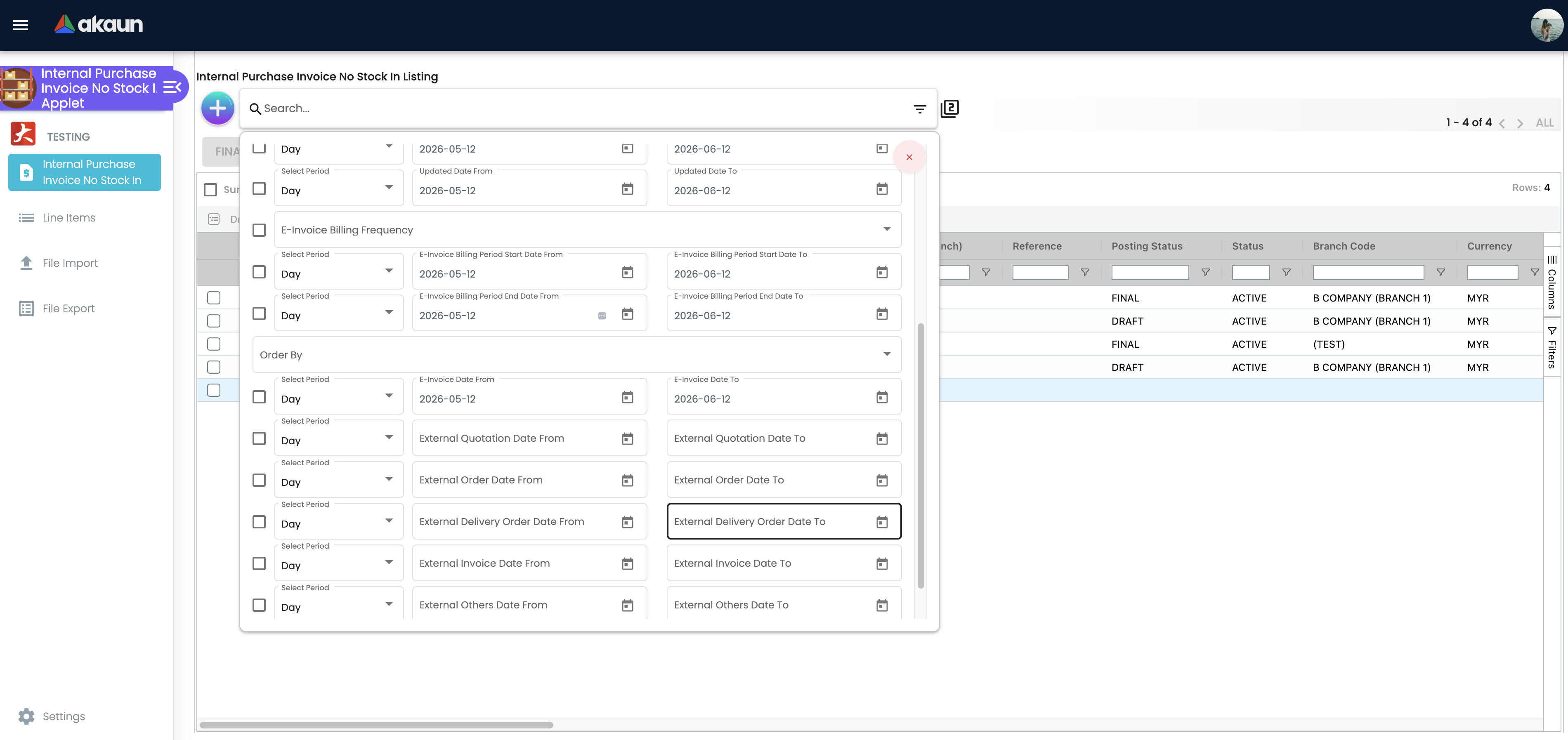 Listing Search and Filter Panel - Extended Filters