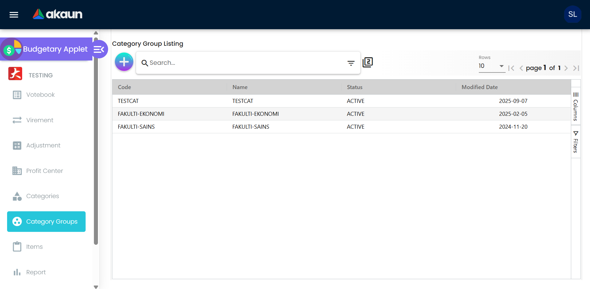 Profit Center Management
