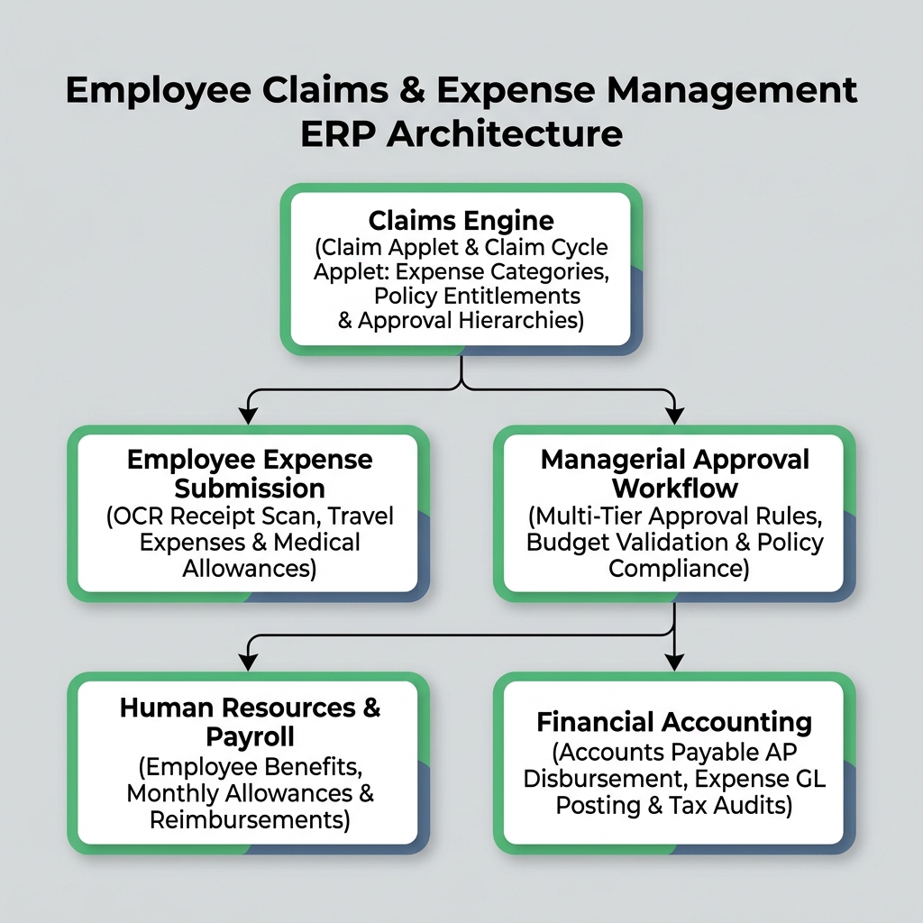 Employee Claims & Expense Management ERP Architecture