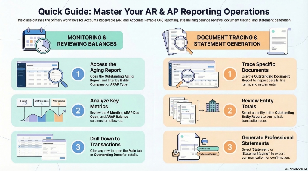 Quick Guide: Master Your AR & AP Reporting Operations