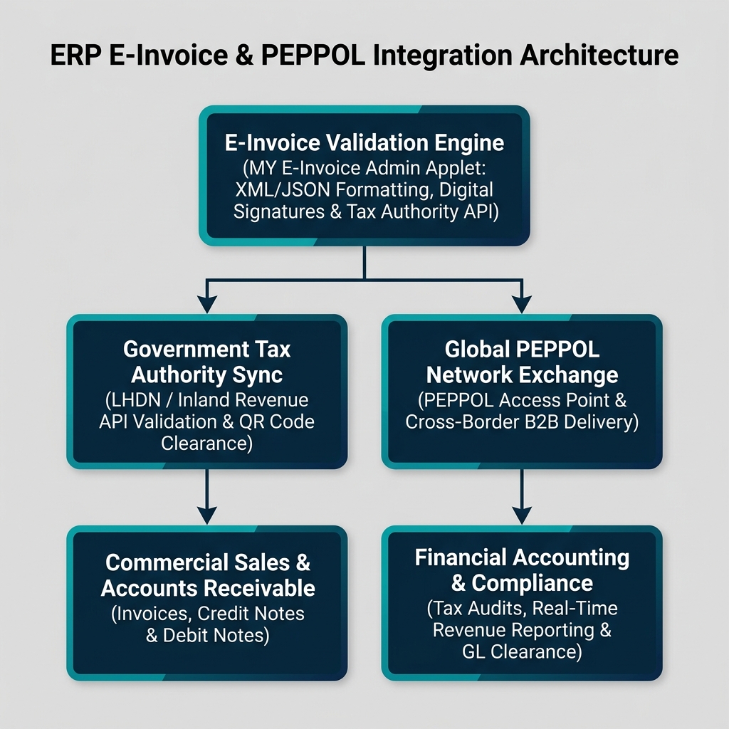 ERP E-Invoice & PEPPOL Integration Architecture