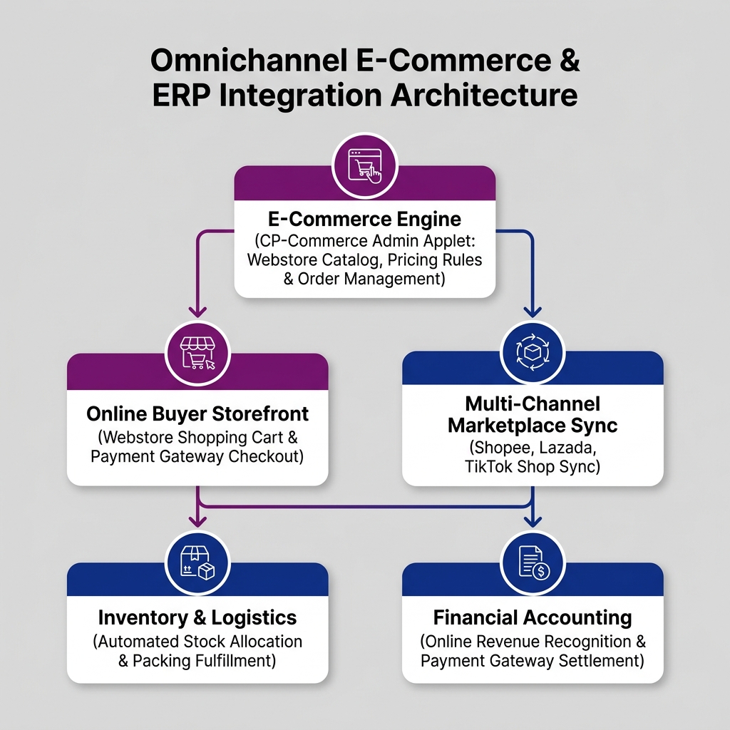 Omnichannel E-Commerce & ERP Integration Architecture