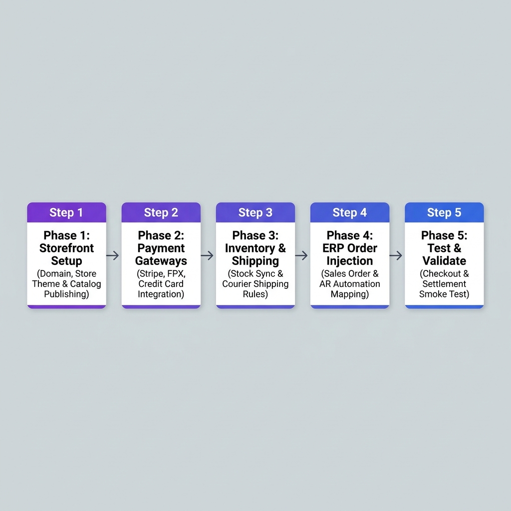 5-Phase ERP E-Commerce Setup Pipeline