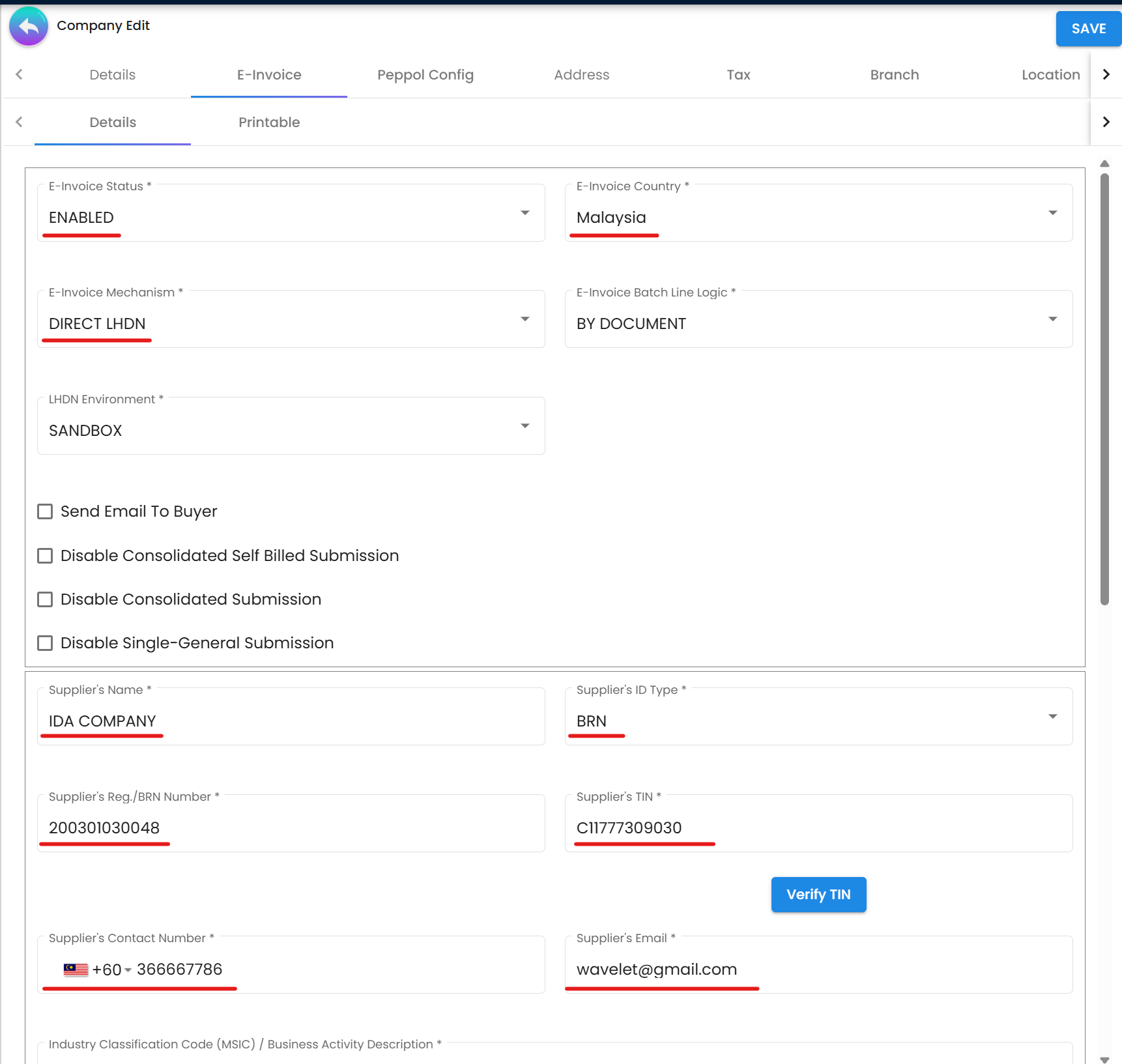Organization Profile Setup