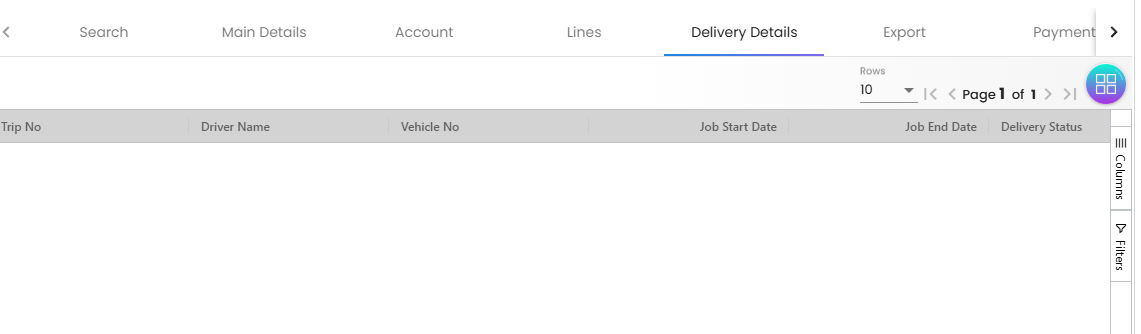 Delivery Details Tab - read-only view of linked physical stock movements