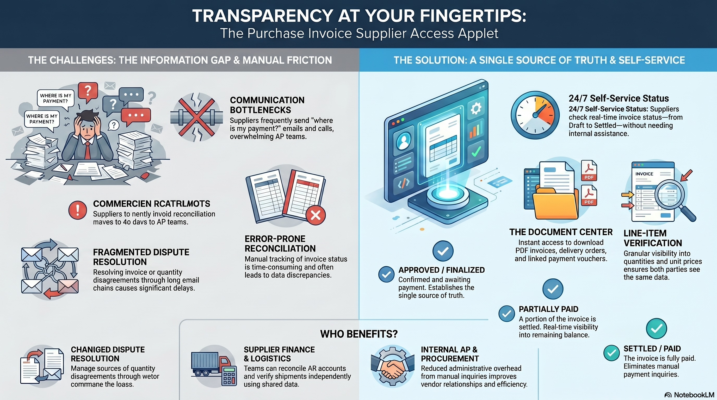 Internal Purchase Invoice Supplier Access Flow: From Invoice Creation to Payment Settlement