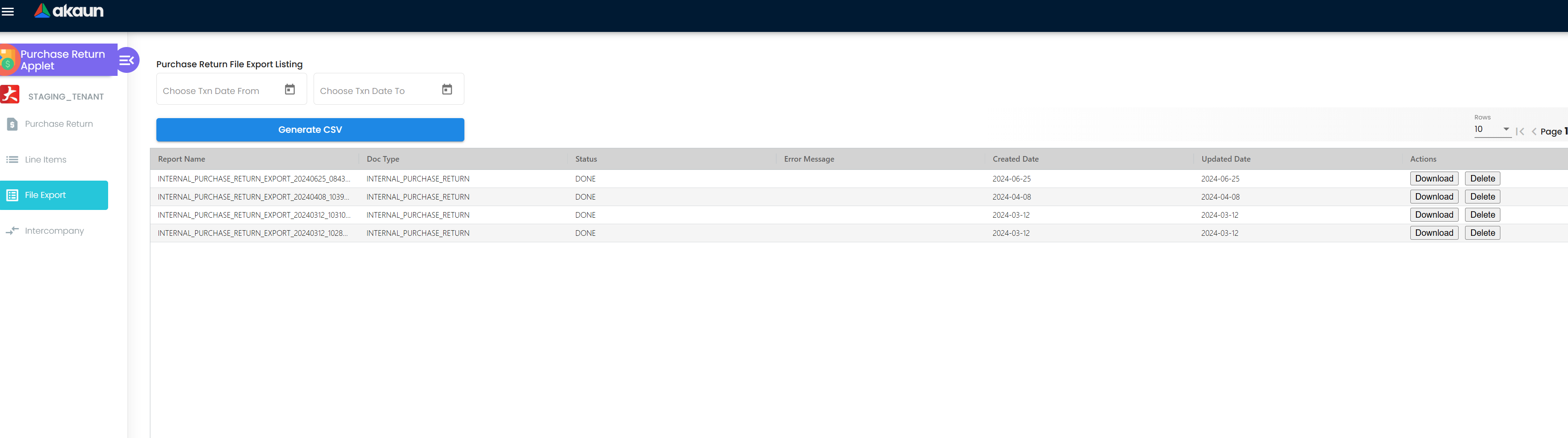File Export Options