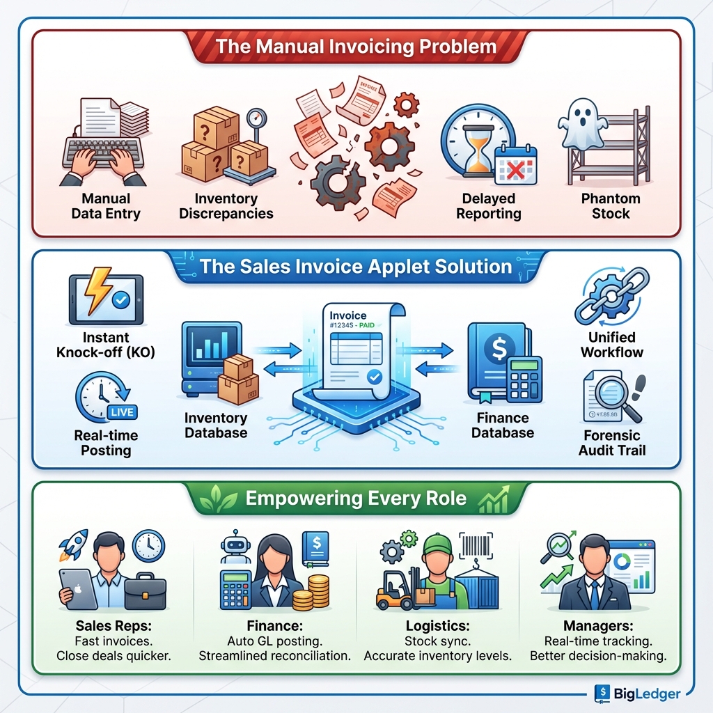 Internal Sales Invoice Overview Infographic