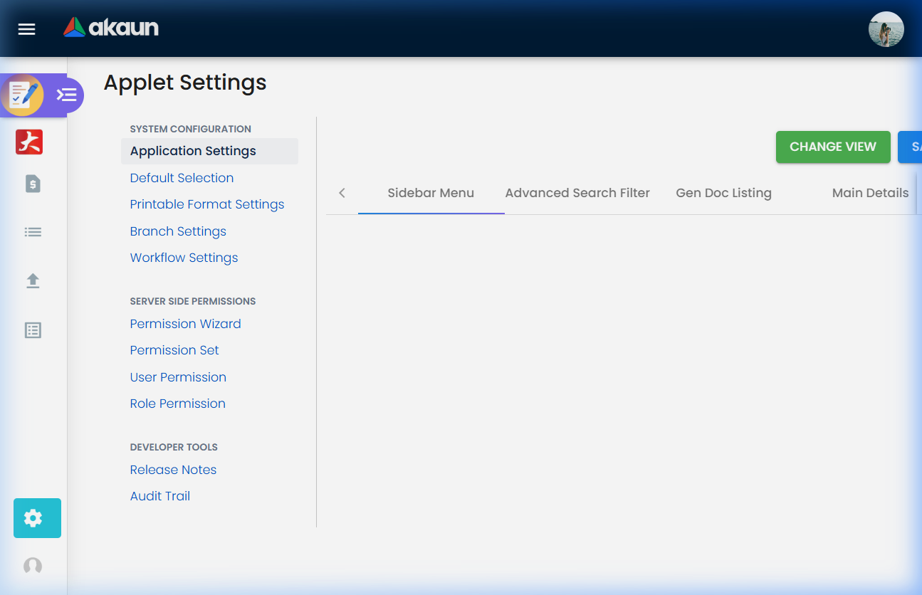 Quotation settings configuration page