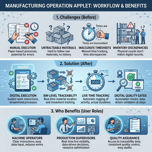 Manufacturing Operations Applet Overview: Challenges, Solutions, and Benefits
