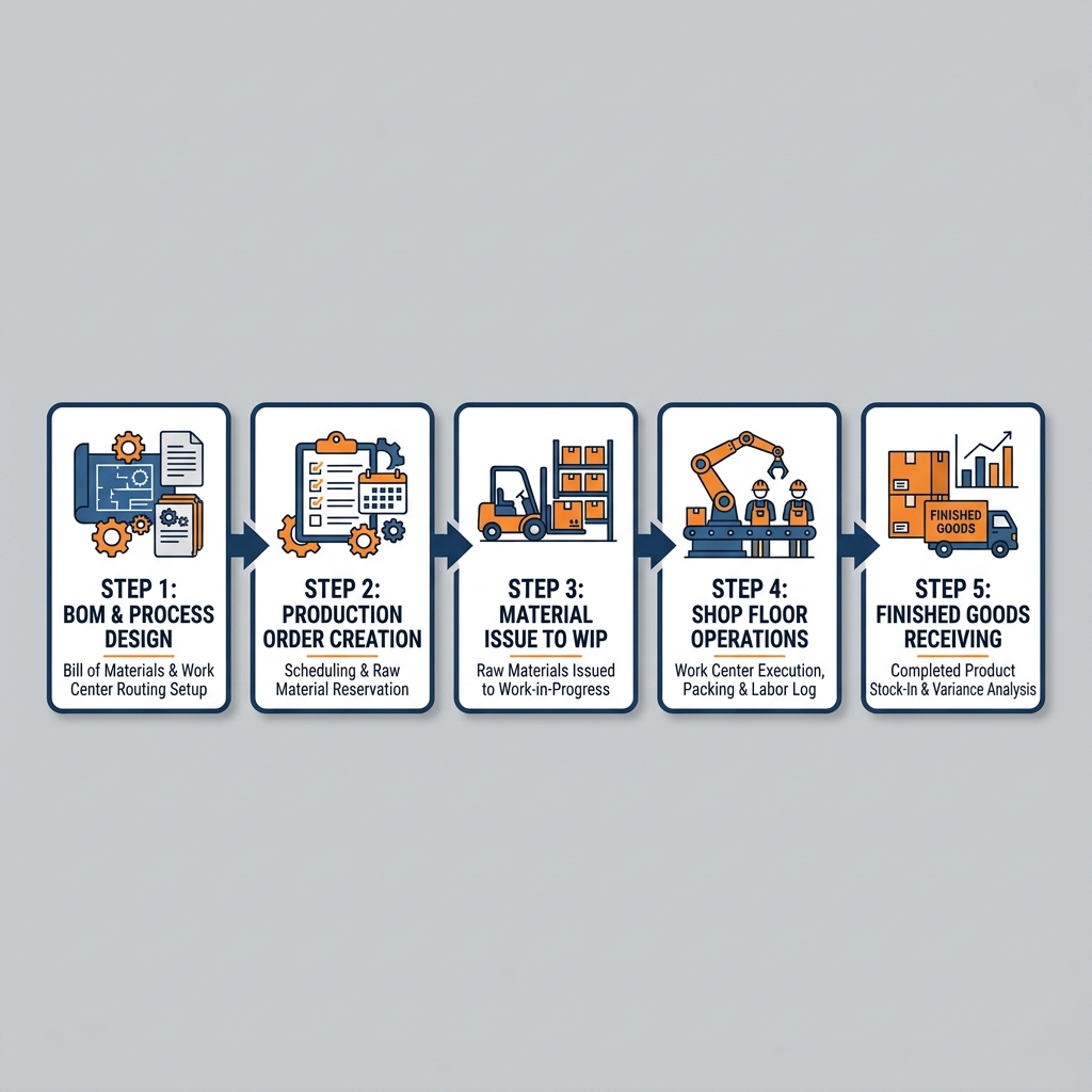 Manufacturing Production Order Lifecycle