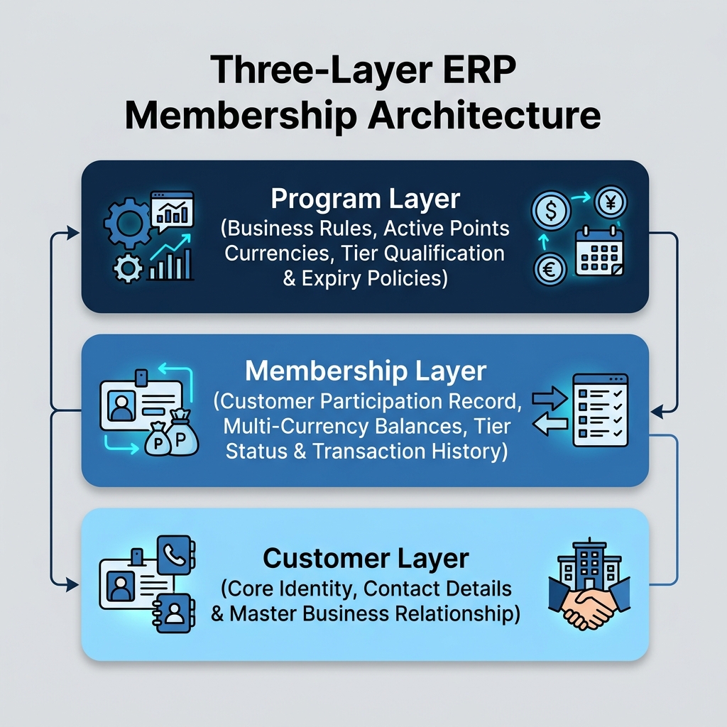 Three-Layer ERP Membership Architecture