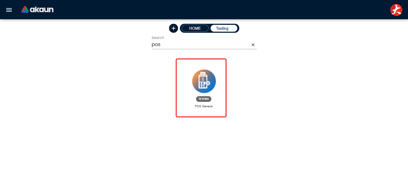 Opening POS General Applet