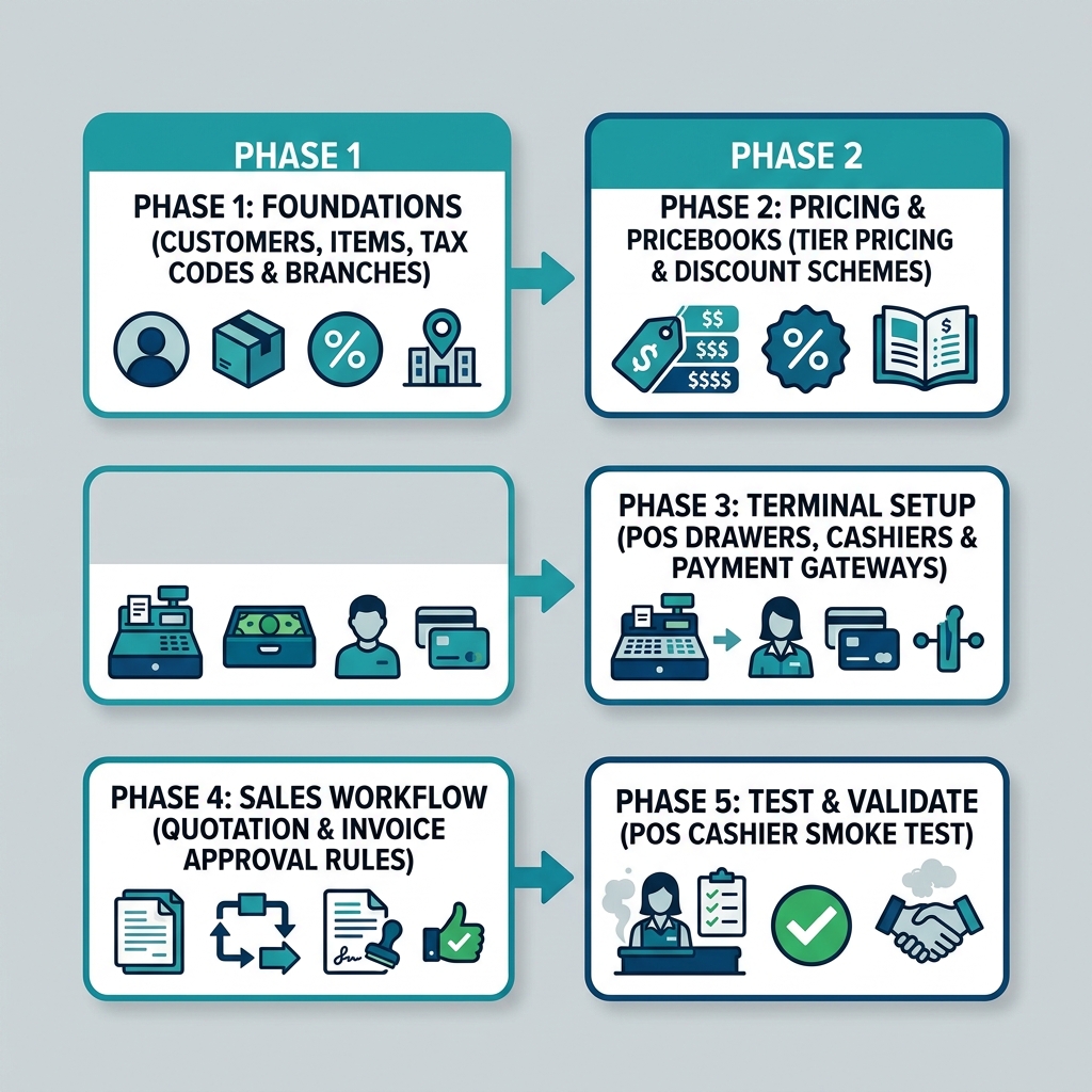 5-Phase ERP Sales & POS Setup Workflow
