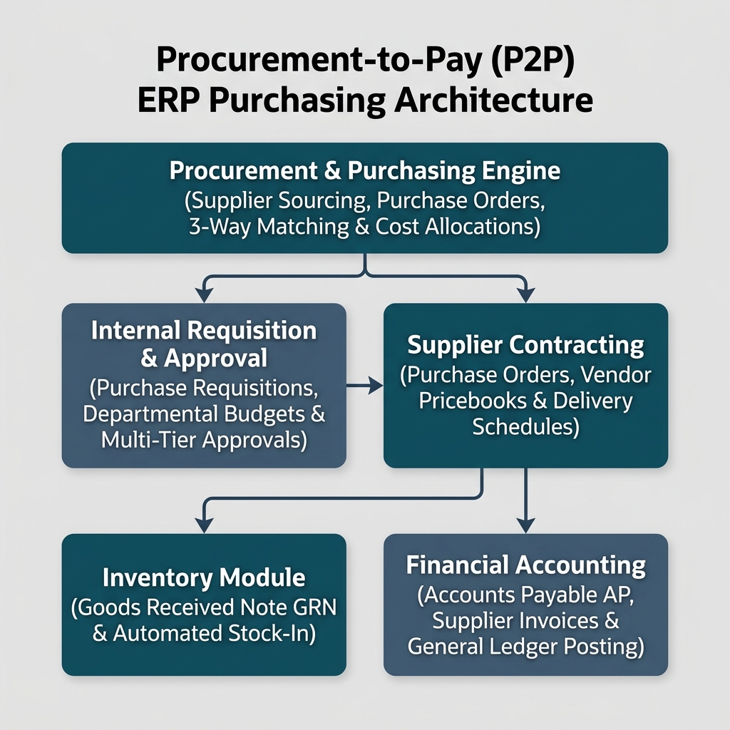 Procurement-to-Pay ERP Purchasing Architecture