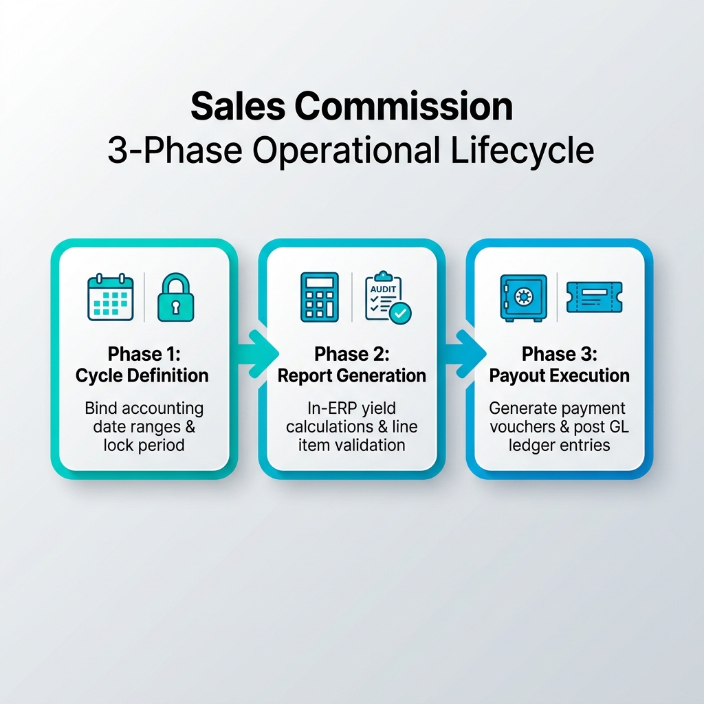 Sales Commission 3-Phase Operational Lifecycle