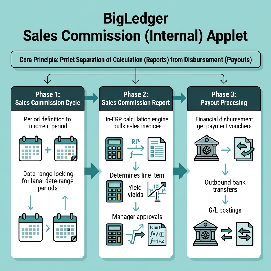 BigLedger Sales Commission Applet Operational Overview