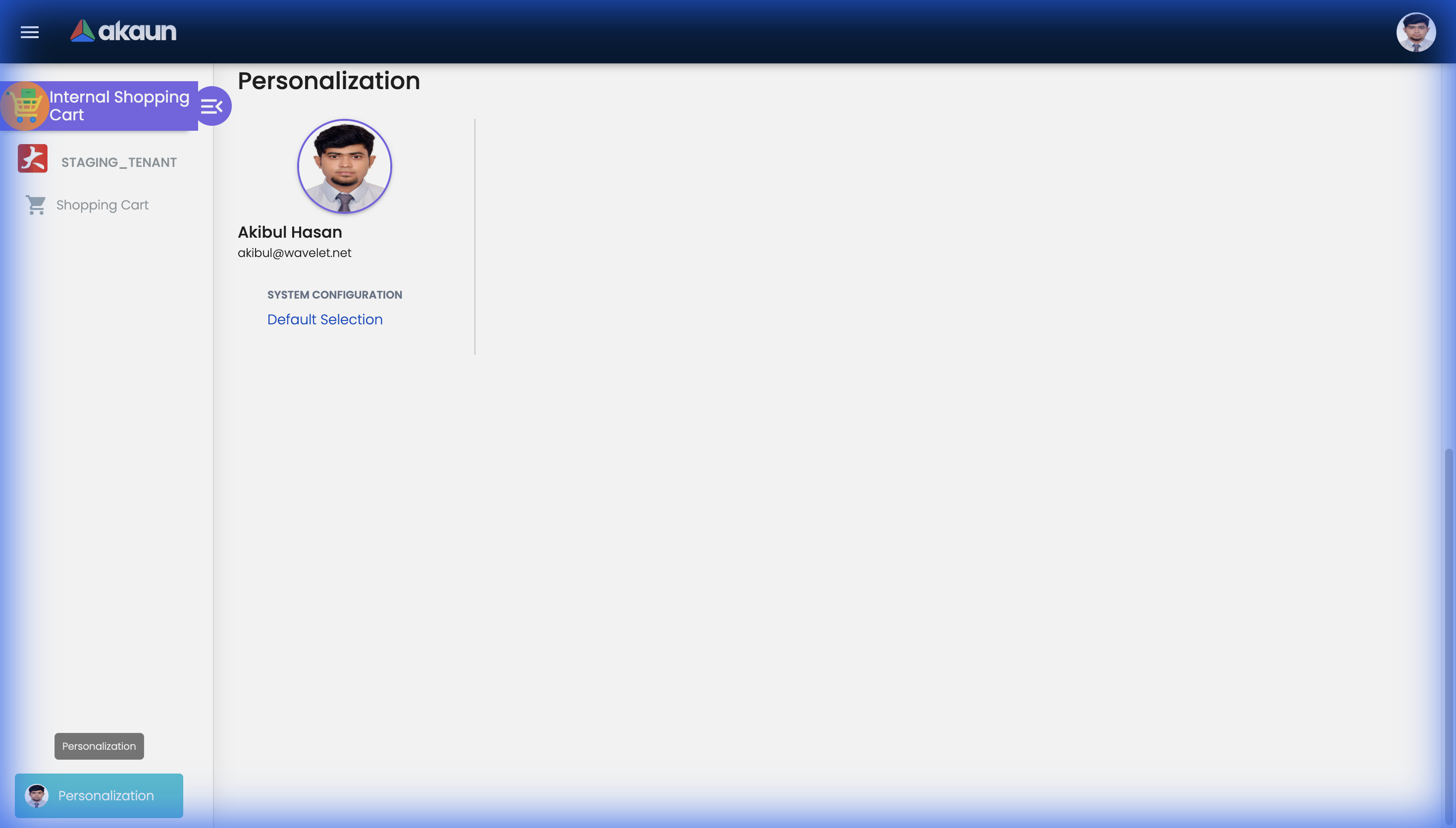 Shopping Cart Personalization