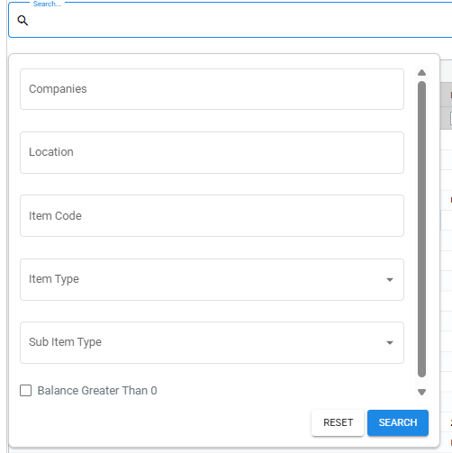 Panel carian lanjutan