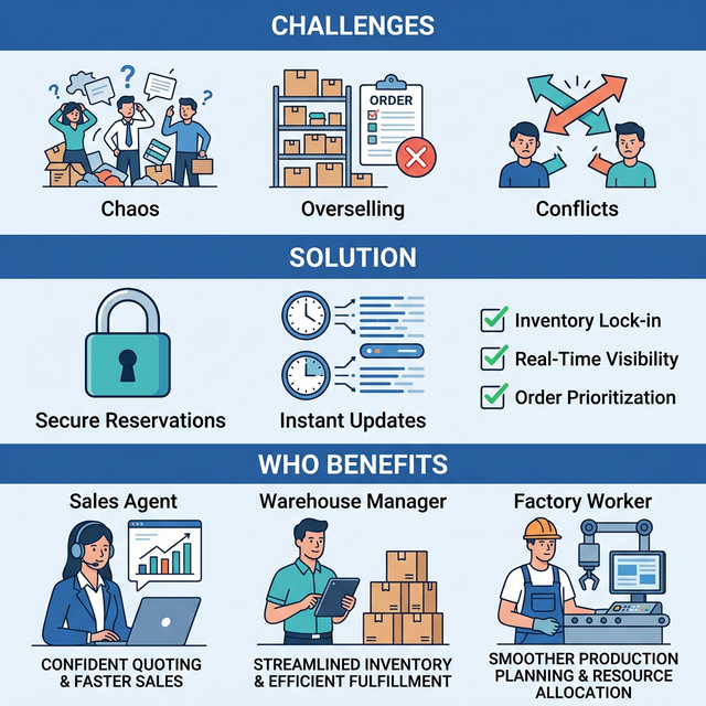 Stock Reservation Applet Overview Infographic
