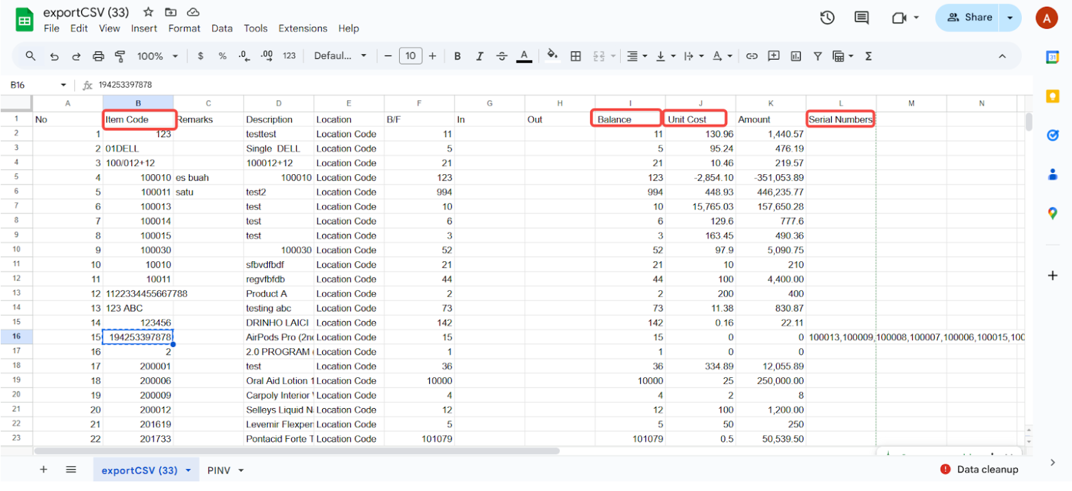 Item Details Screenshot 1