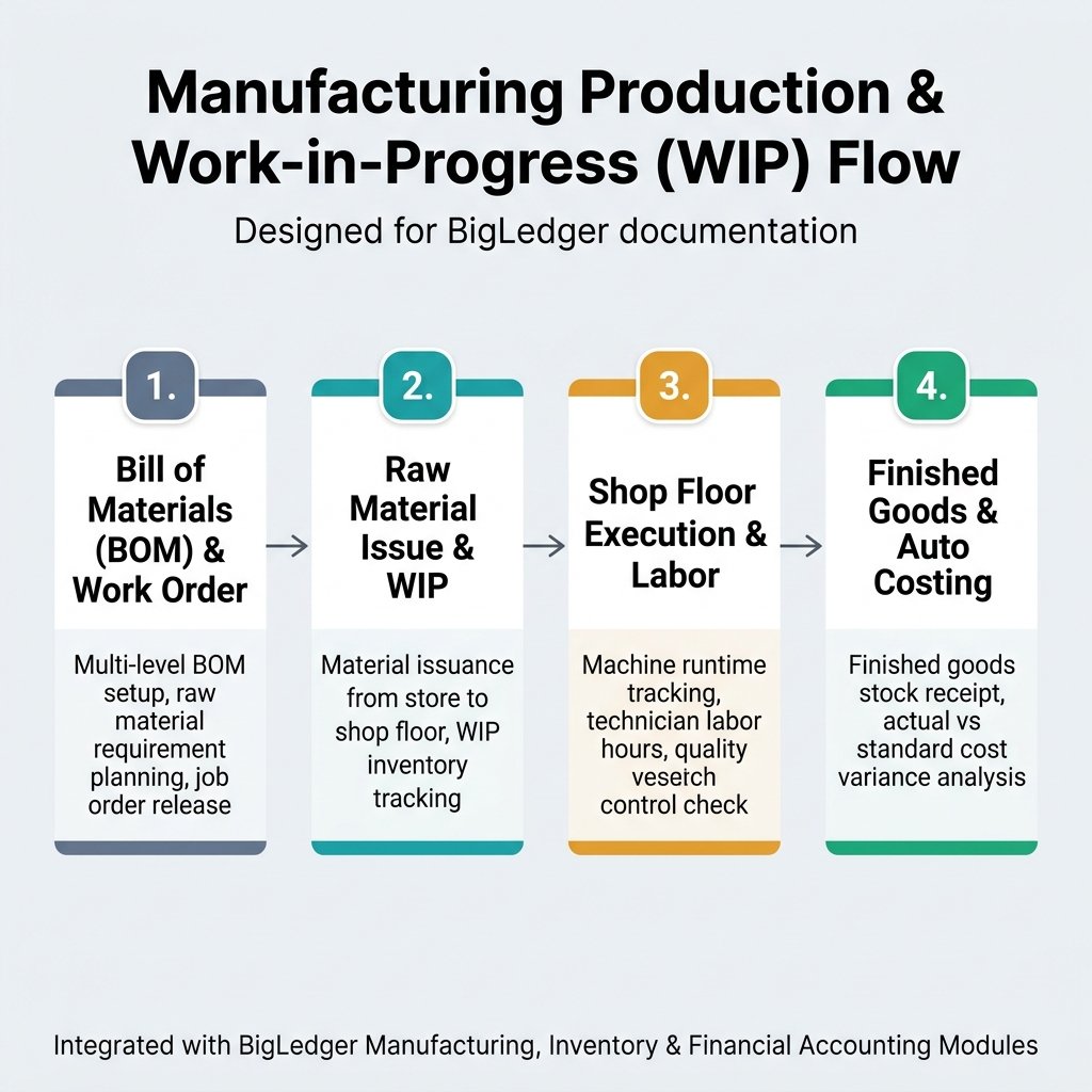 Manufacturing Production & Work-in-Progress (WIP) Flow