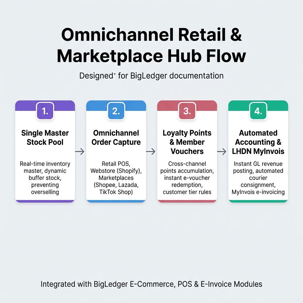 Omnichannel Retail & Marketplace Hub Flow