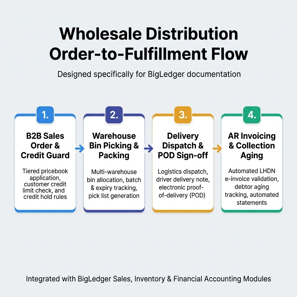Wholesale Distribution Order-to-Fulfillment Flow