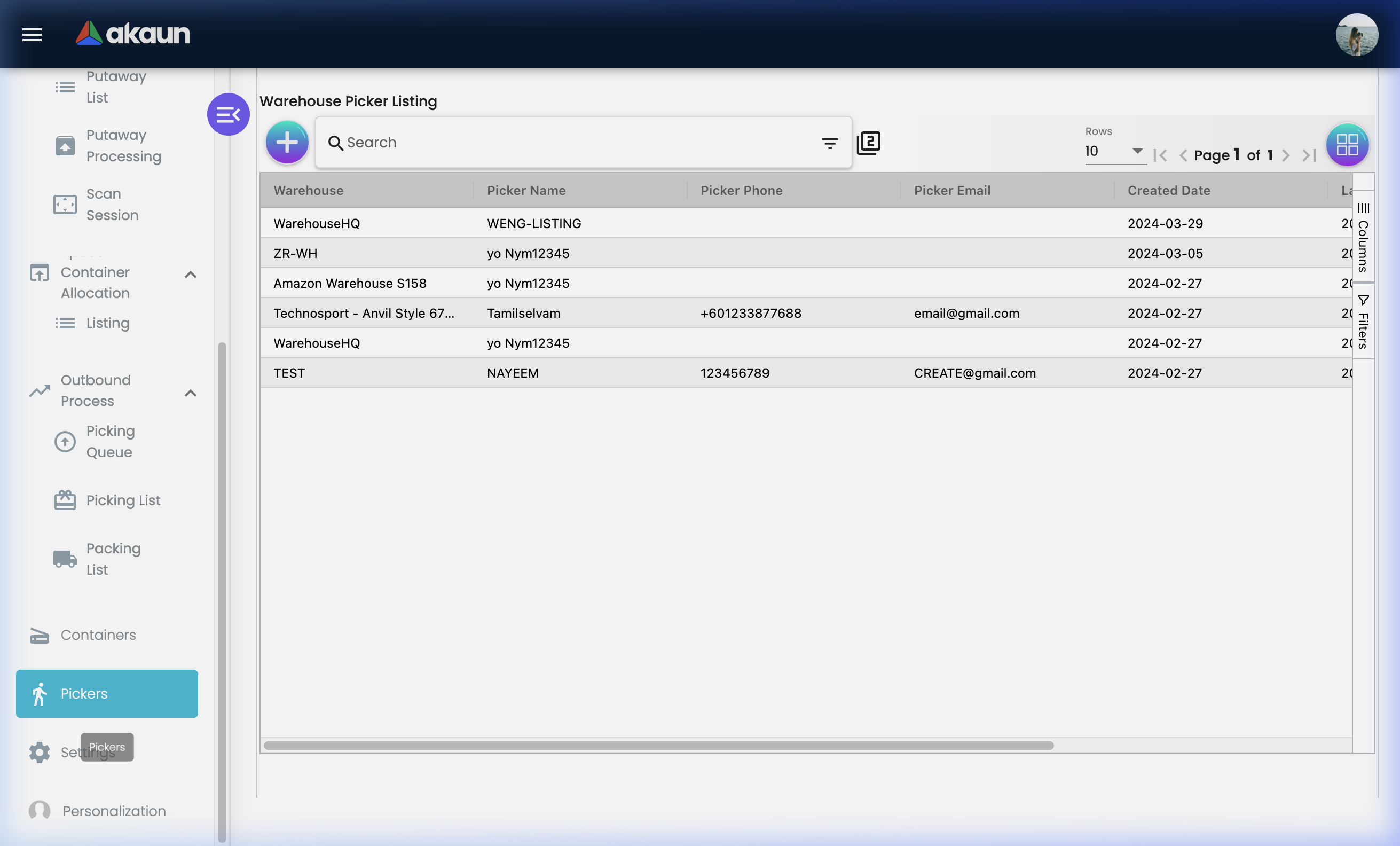 Warehouse Picker Listing